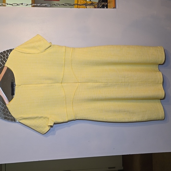 Boden Cotton Knit Texured FullLined Career Office Short Sleeve Shift Dress NWOT - Picture 8 of 16